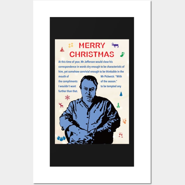 Christopher Hitchens Atheist Christmas quote Wall Art by DJVYEATES